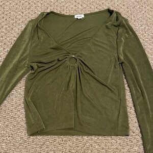 Garage Forest Green Long Sleeve Top